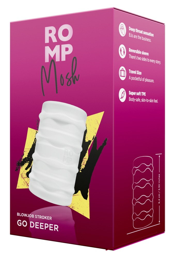 Masturbateur Souple Mosh 6.4cm Transparent – Image 2