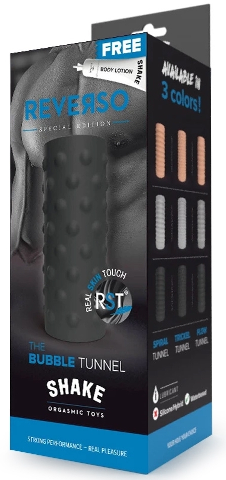 Masturbateur The Bubble Tunnel Shake Reverso Noir – Image 2
