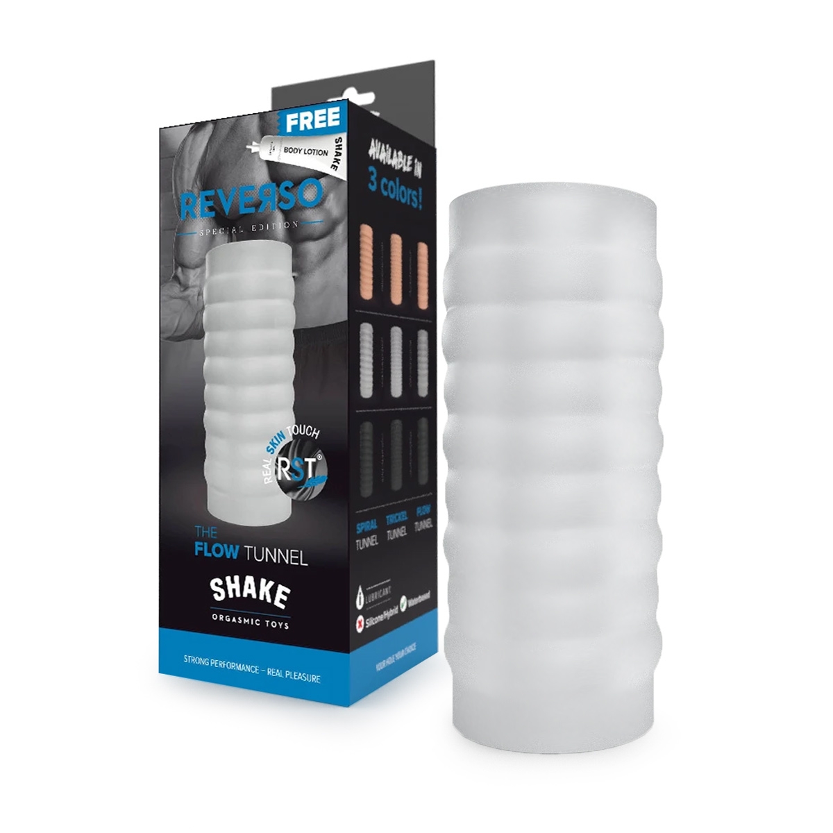 Masturbateur The Flow Tunnel Shake Reverso Blanc – Image 3
