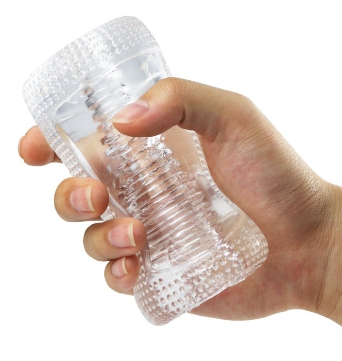 Masturbateur Transparent Cleardual 12cm – Image 3