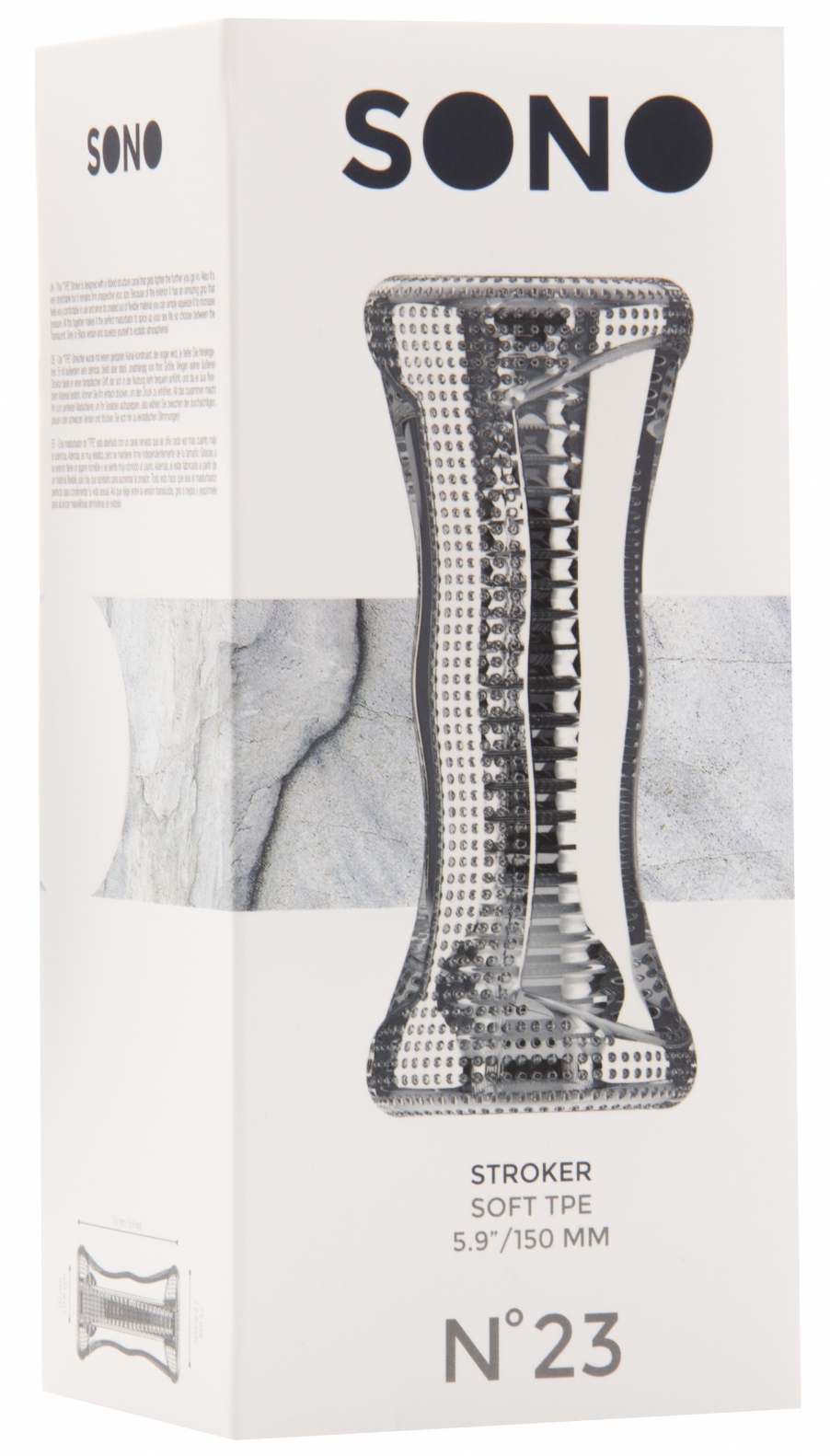 Masturbateur transparent SONO N°23 - 15cm – Image 2