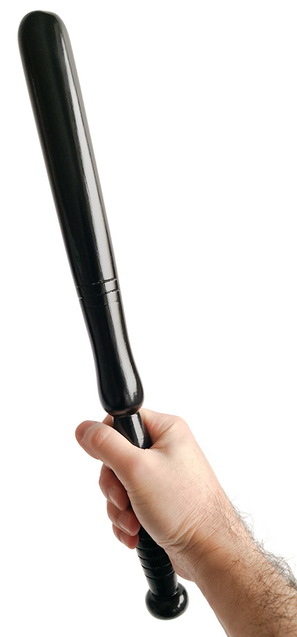 Matraque de Police Woodie 40 x 3cm Noir