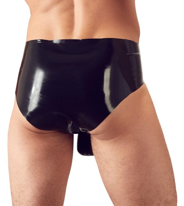 Slip en latex avec étui pénien perlé – Image 2