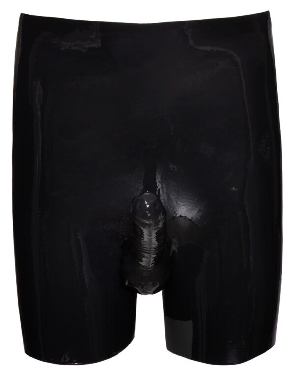 Boxer long en latex avec étuis pénien et anal – Image 8
