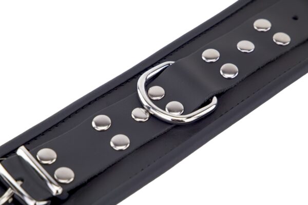 Menottes en cuir pour chevilles Noir – Image 5
