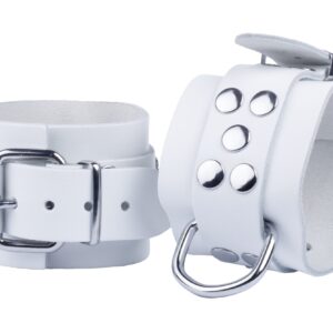 Menottes en cuir Ultra Blanches