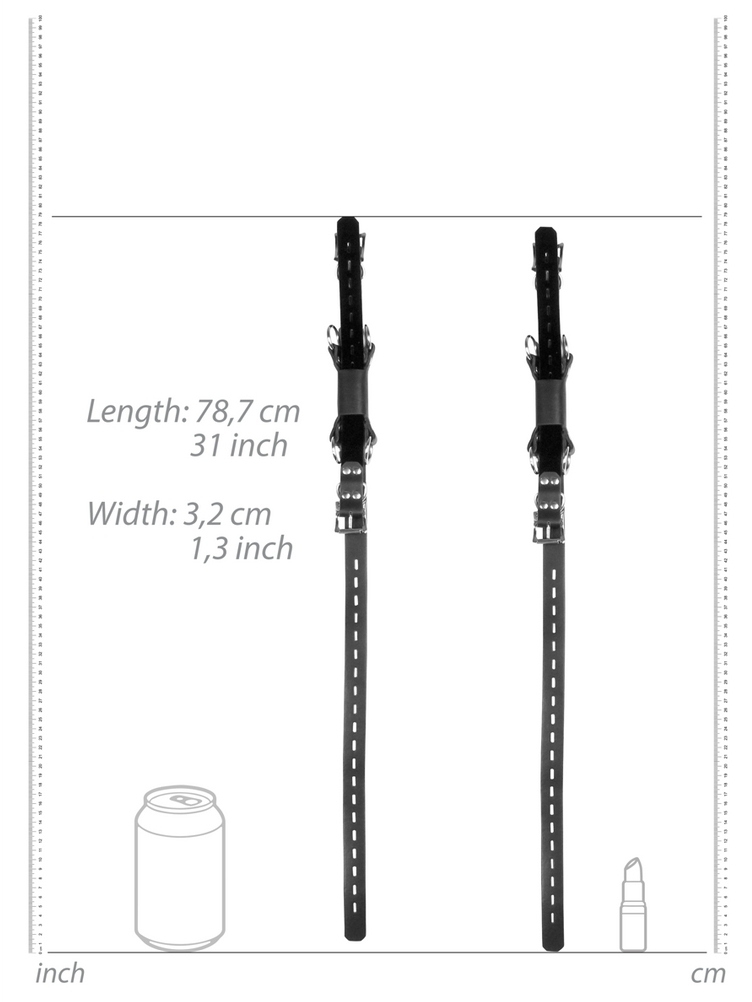 Menottes pour Cuisses Kneeling Cuffs noires – Image 10