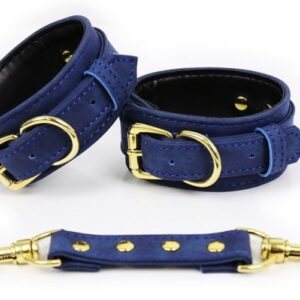 Menottes Simili Pin Lock Bleu