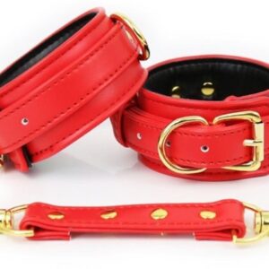 Menottes Simili Pin Lock Rouge