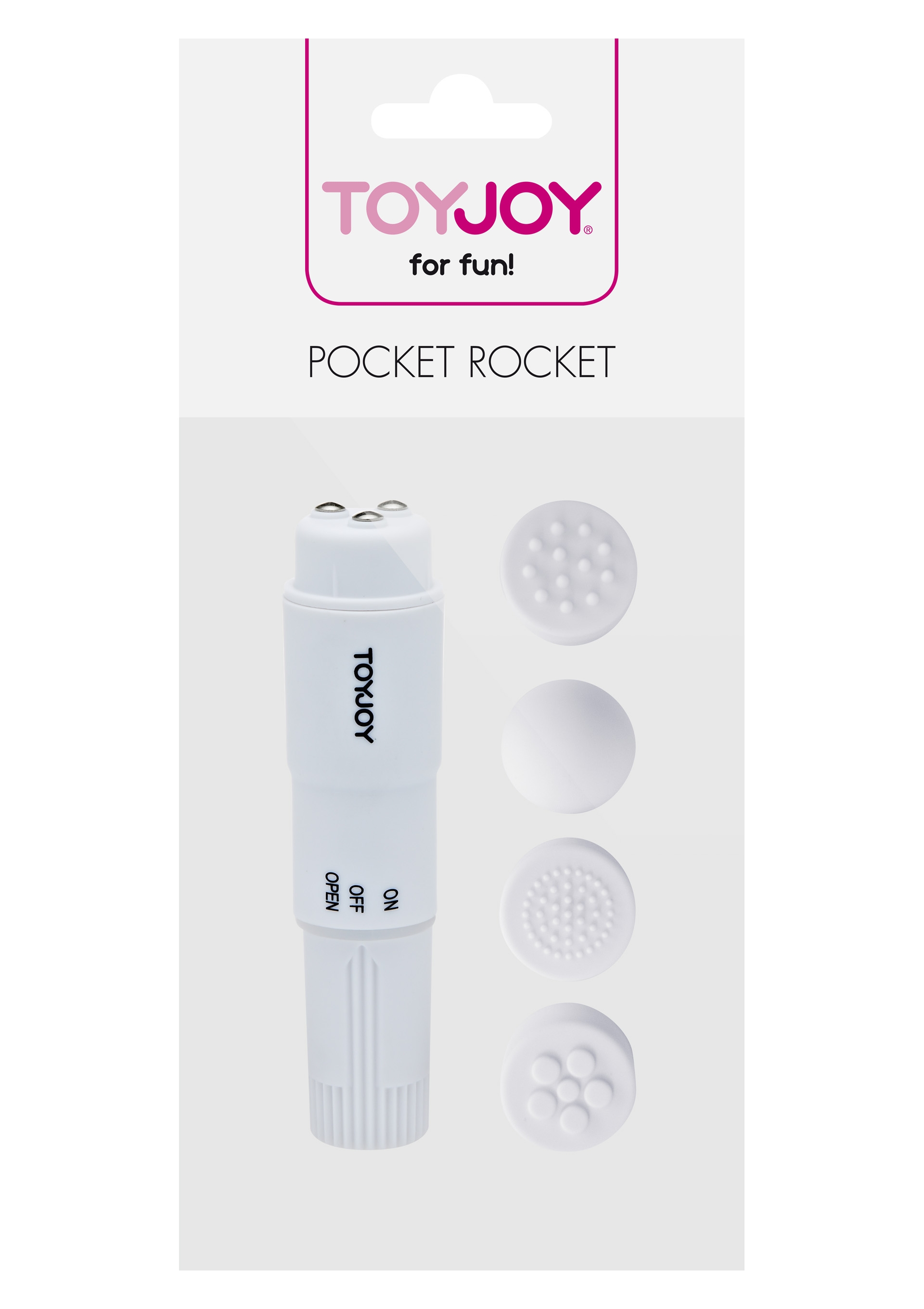 Mini Stimulateur de clitoris Pocket Rocket Blanc – Image 2