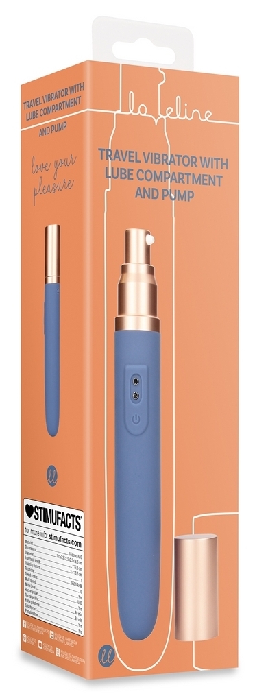 Mini-Vibro avec Compartiment Lubrifiant Traveling 9 x 2.5cm – Image 2