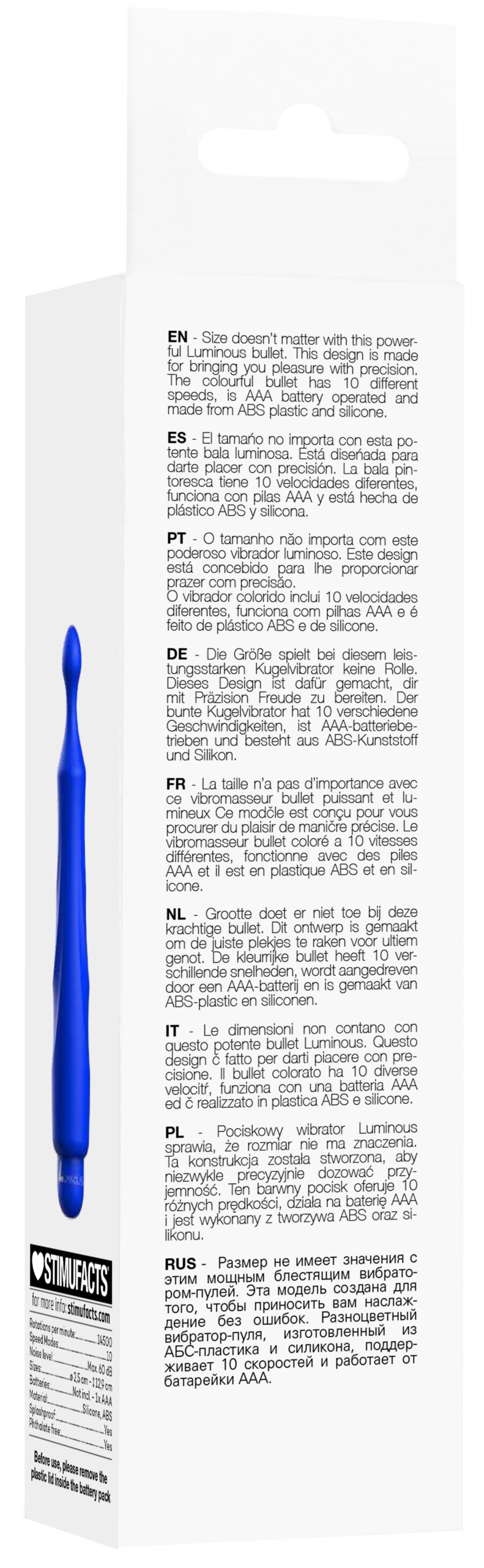 Mini vibro Dido 13cm Bleu – Image 7