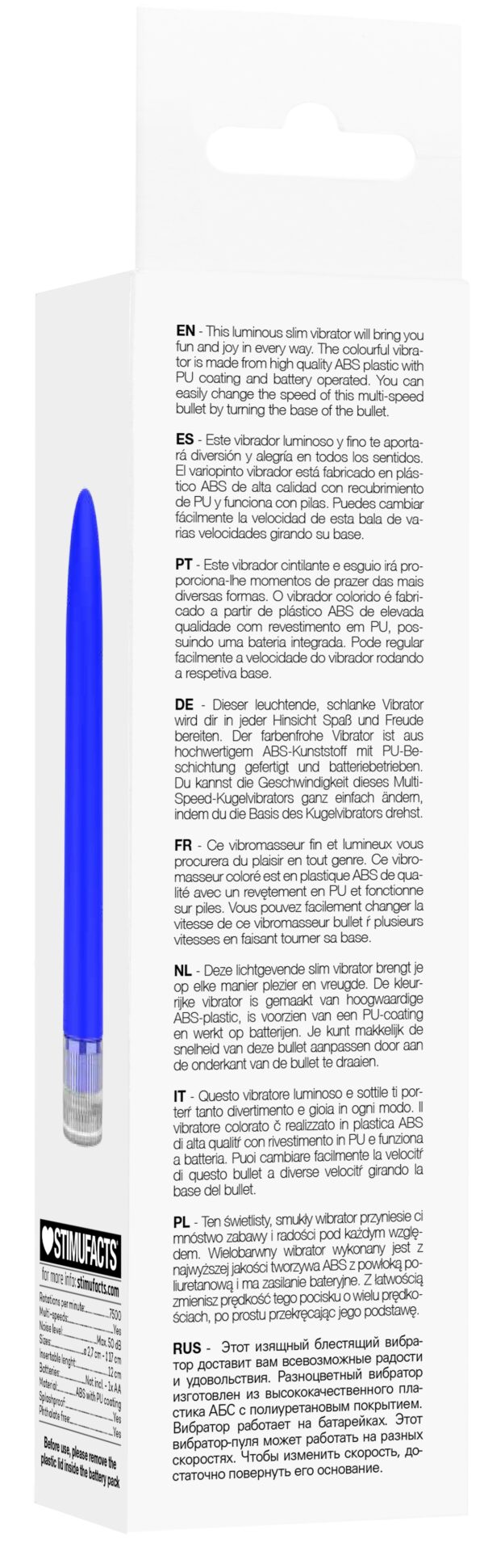 Mini Vibro ELENI 14cm Bleu – Image 7