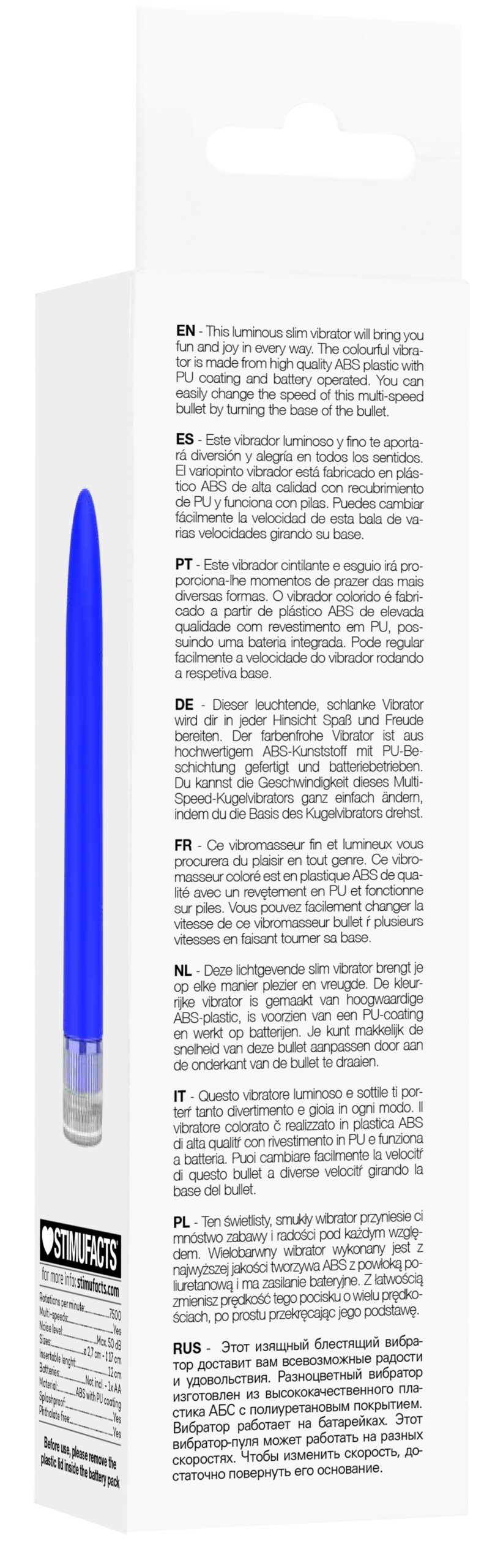 Mini Vibro ELENI 14cm Bleu – Image 7