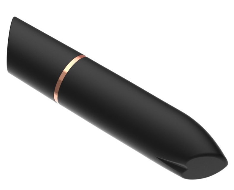 Mini Vibro Heart Lipstick 9cm Noir – Image 2