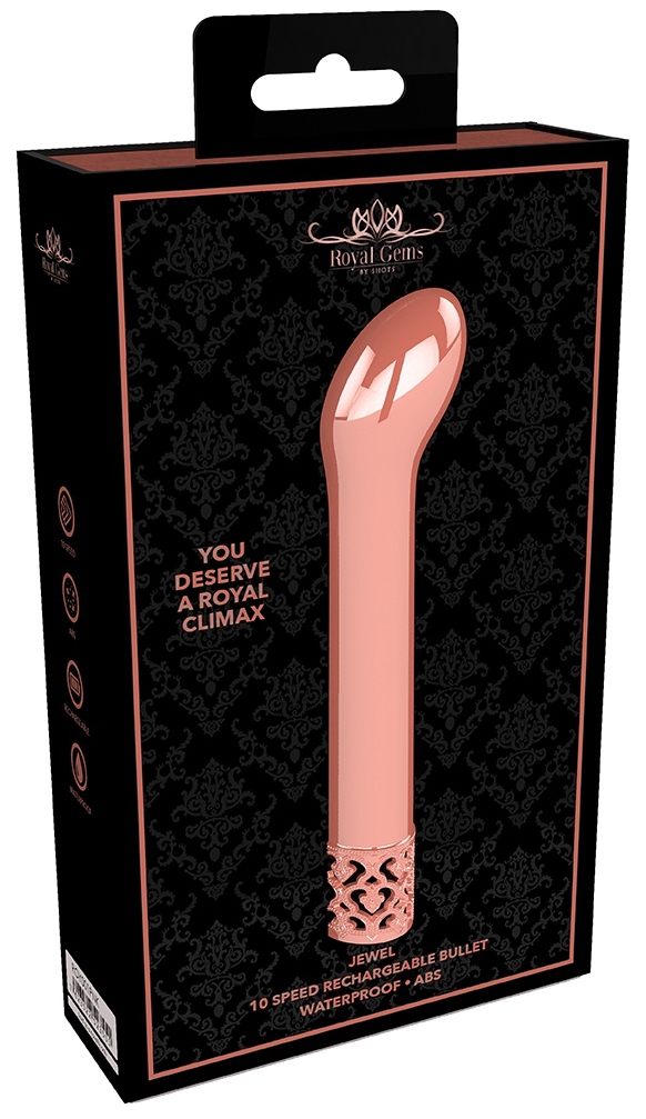 Mini Vibro Jewel Royal 12cm Rose doré – Image 2