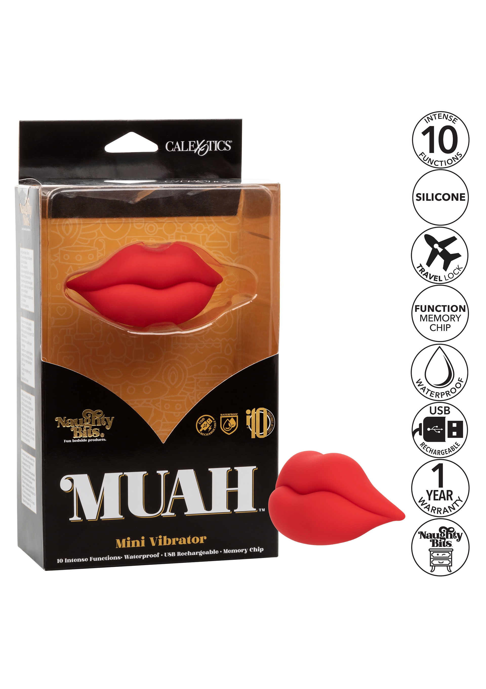 Mini Vibro Lèvres vibrantes Muah 10 Vibrations – Image 11