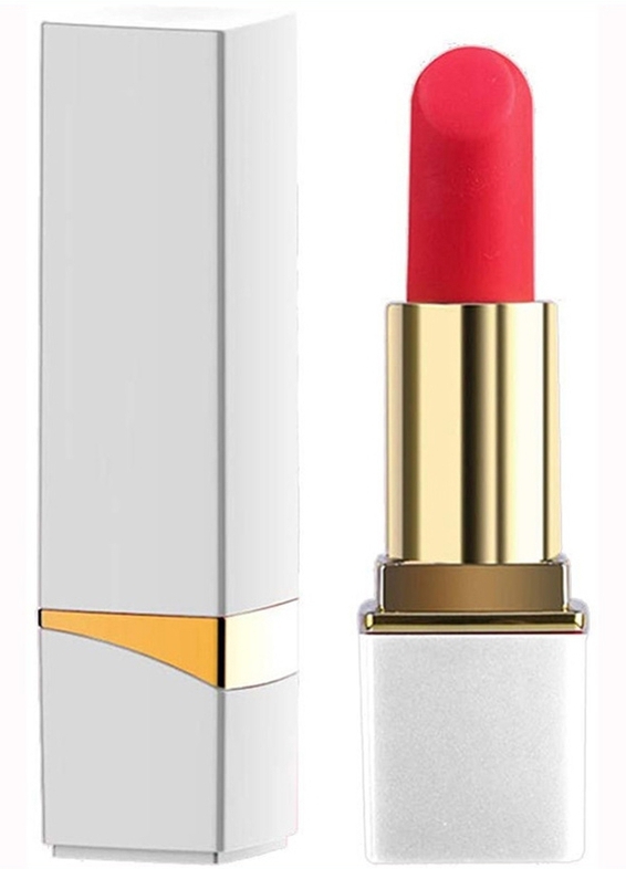 Mini Vibro LIPSTICK ROCK 8.7 x 2.3cm Blanc