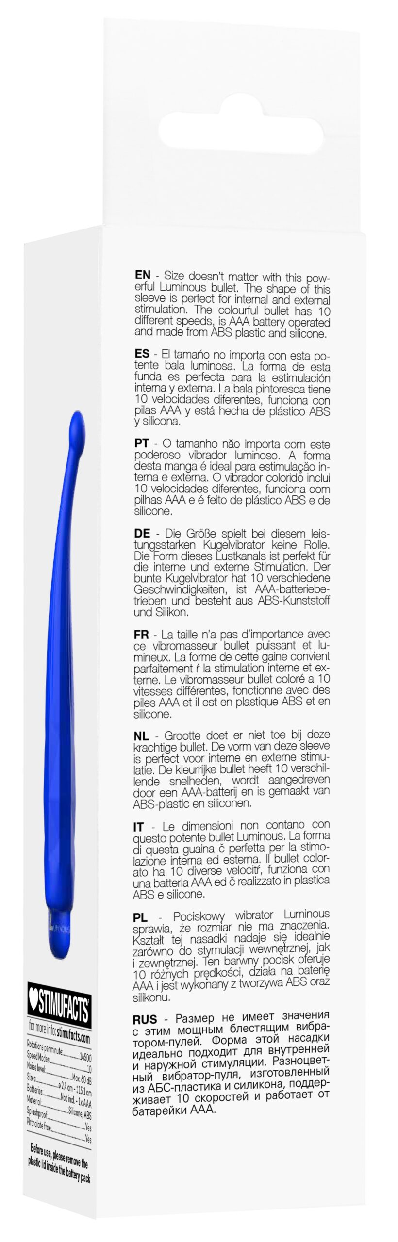 Mini vibro Lyra 15cm Bleu – Image 7