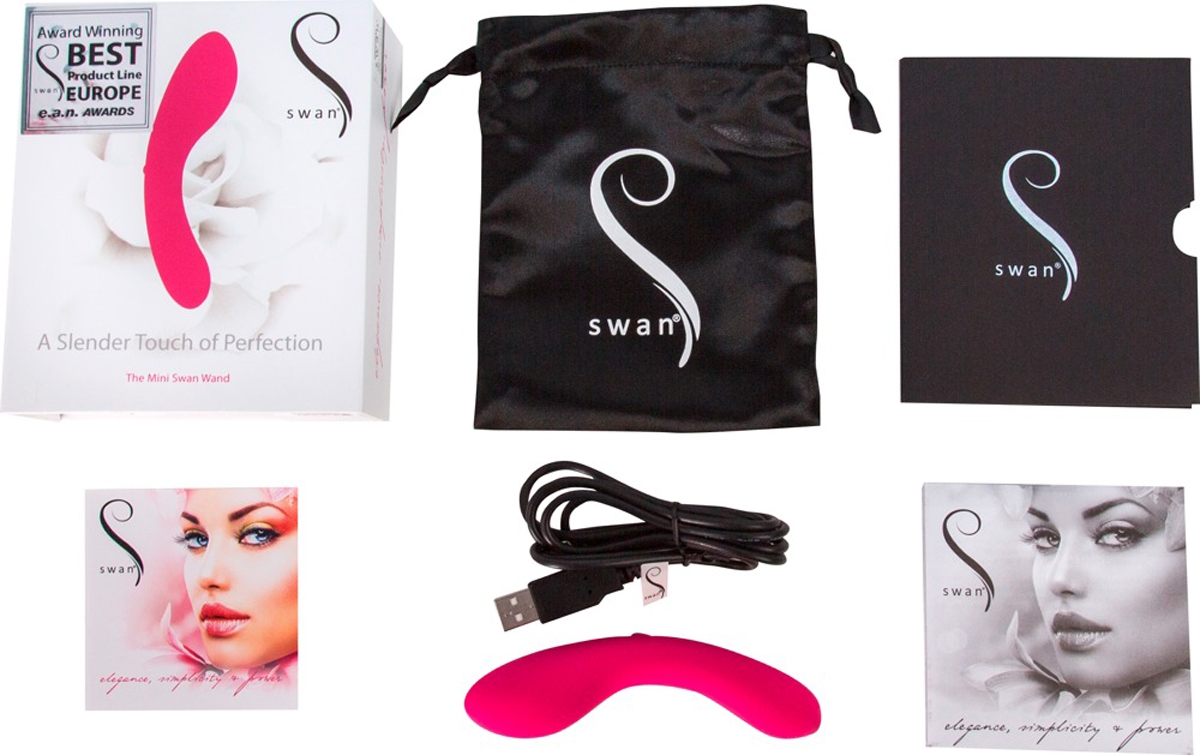 Mini Vibro Swan 12cm Rose – Image 8