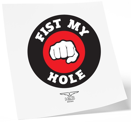 Tatouage éphémère FIST MY HOLE 10 x 10cm – Image 2