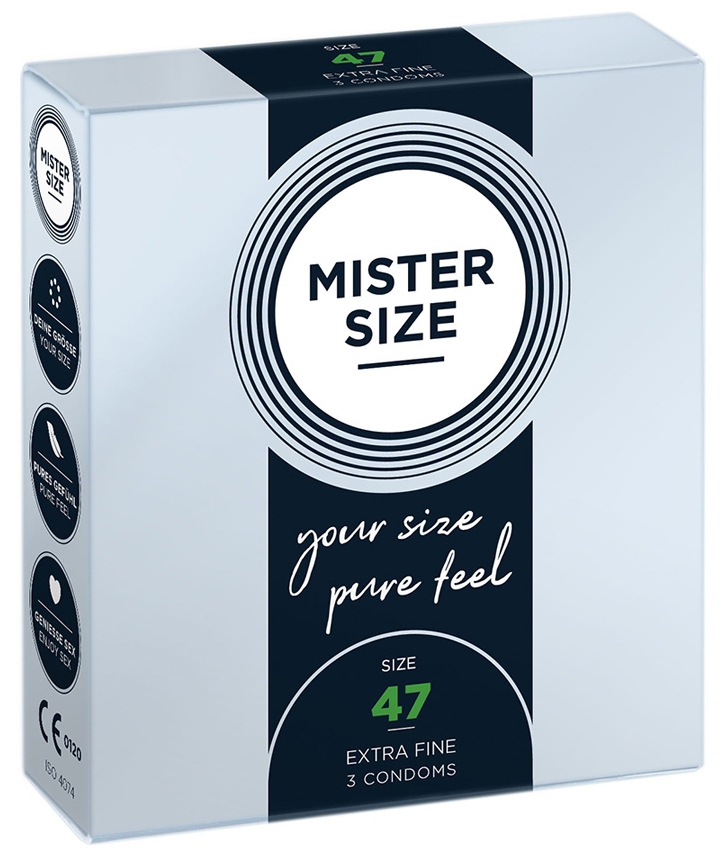 Préservatifs MISTER SIZE 47mm x3