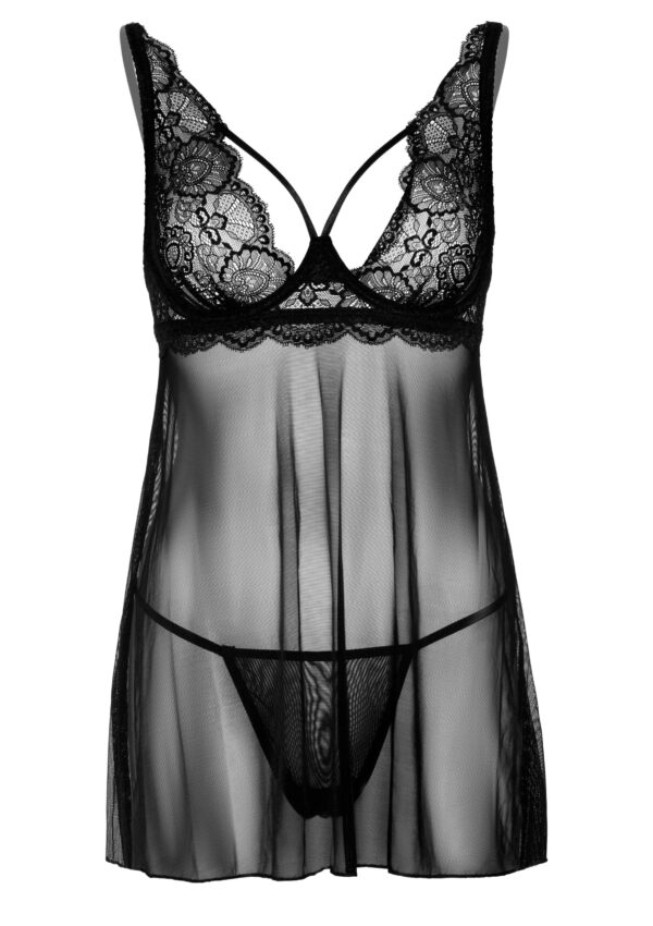 Nuisette + String Underwire Sheer Noir – Image 8