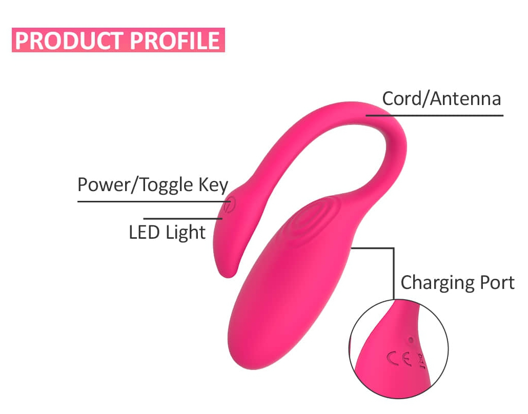 Oeuf Vibrant Flamingo avec Contrôle à distance 7.2 x 3 cm – Image 12