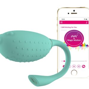 Oeuf vibrant Fugu Contrôle à distance 7 x 3.5 cm Vert