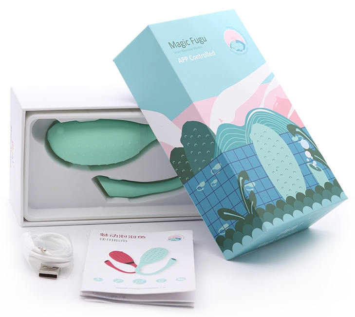 Oeuf vibrant Fugu Contrôle à distance 7 x 3.5 cm Vert – Image 8