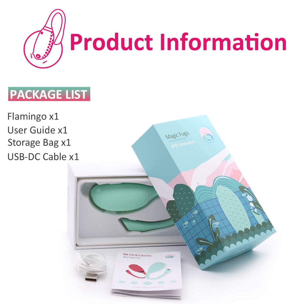 Oeuf vibrant Fugu Contrôle à distance 7 x 3.5 cm Vert – Image 9