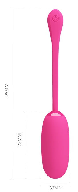 Oeuf vibrant JULIUS Pretty Love 7.8 x 33 cm Rose – Image 6