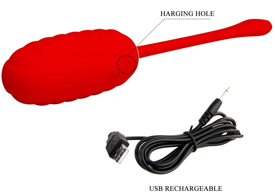 Oeuf Vibrant Kirk 8 x 3.5cm Rouge – Image 4