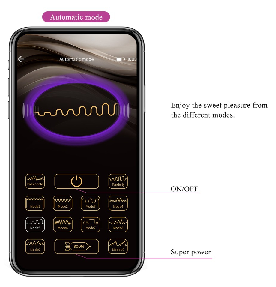 Oeuf Vibrant Sans Fil Connecté Abner 7 x 3.4cm – Image 7