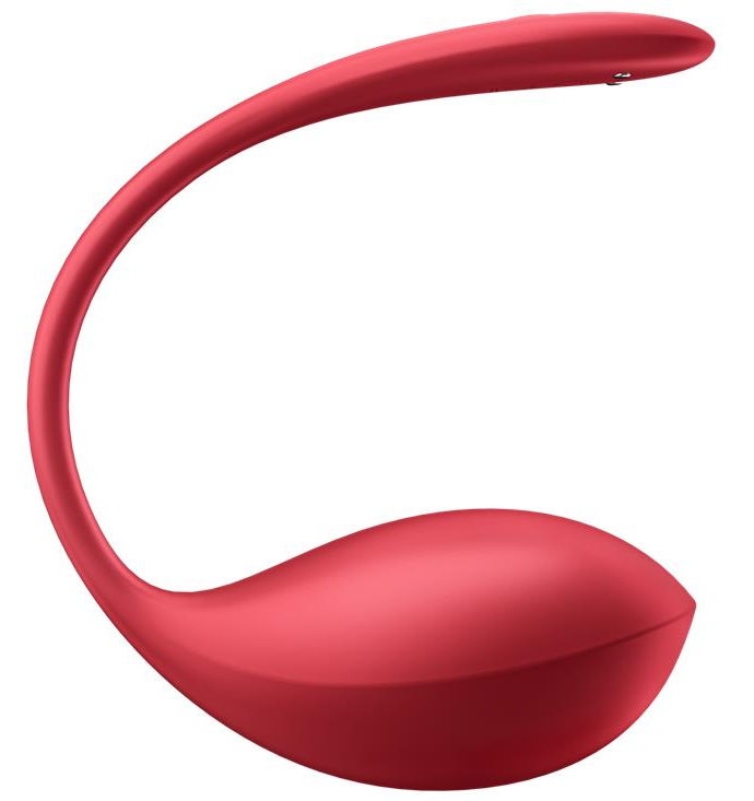Oeuf Vibrant Sans Fil Connecté Shiny 8 x 4cm Rouge – Image 3