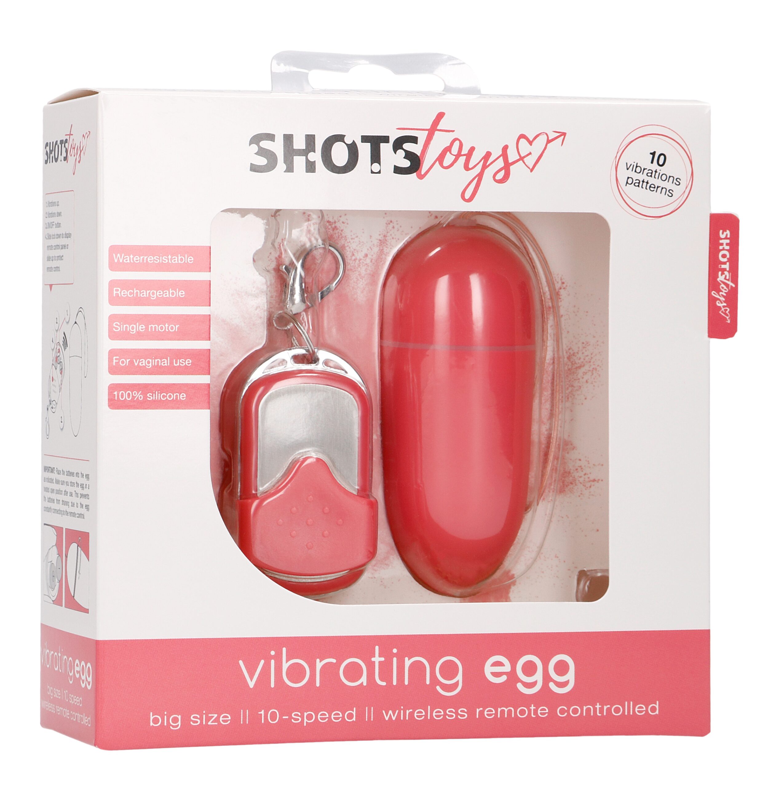 Oeuf vibrant sans fil SPLASH 8 x 3.4 cm Rose – Image 2