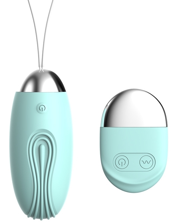 Oeuf vibrant sans fil WHOLY 8 x 3.2 cm Turquoise