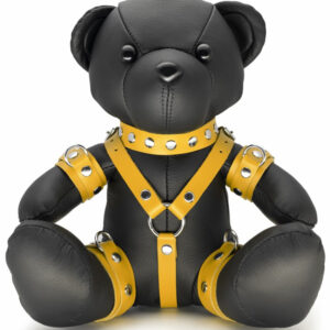 Ours en cuir EDDY The BDSM Teddy Bear Jaune + Boite