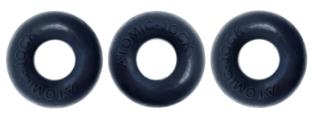 Pack de 3 Cockrings Do-Nut 1 20 mm Noirs