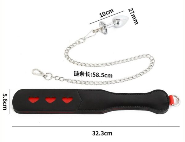 Paddle avec Chaîne et Plug Spank plug 30cm – Image 4
