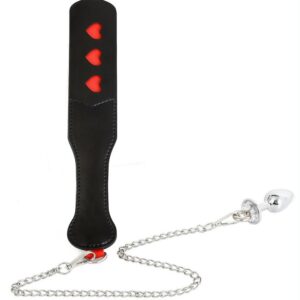 Paddle avec Chaîne et Plug Spank plug 30cm