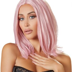 Perruque Cheveux mi-longs Roses