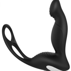 Plug avec Cockring Langer P-Spot 10 x 3 cm