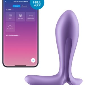 Plug connecté Intensity Plug Satisfyer 7 x 2.5cm Mauve