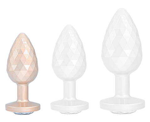 Plug Ikonik Diamond S 6 x 2.7cm Beige