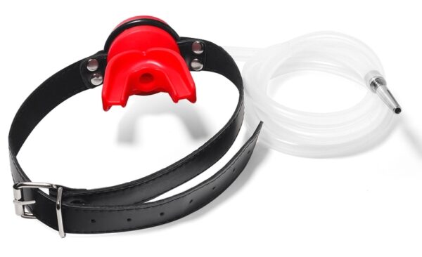 Plug Pénis avec Bâillon Urinoir - Plug 4 x 0.7cm Rouge – Image 2
