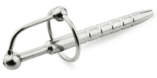 Plug Penis percé Pen Strie 12cm - Diamètre 10mm – Image 2