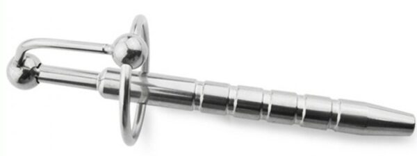 Plug Penis percé Pen Strie 12cm - Diamètre 10mm – Image 3