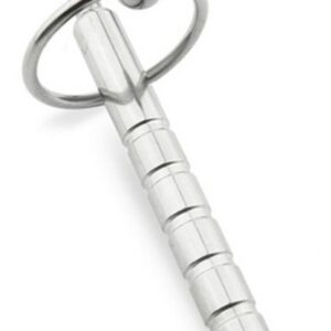 Plug Penis percé Pen Strie 12cm - Diamètre 10mm