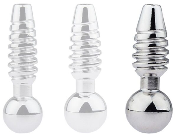 Plug pénis percé Screw L 2.5cm - Diamètre 10mm
